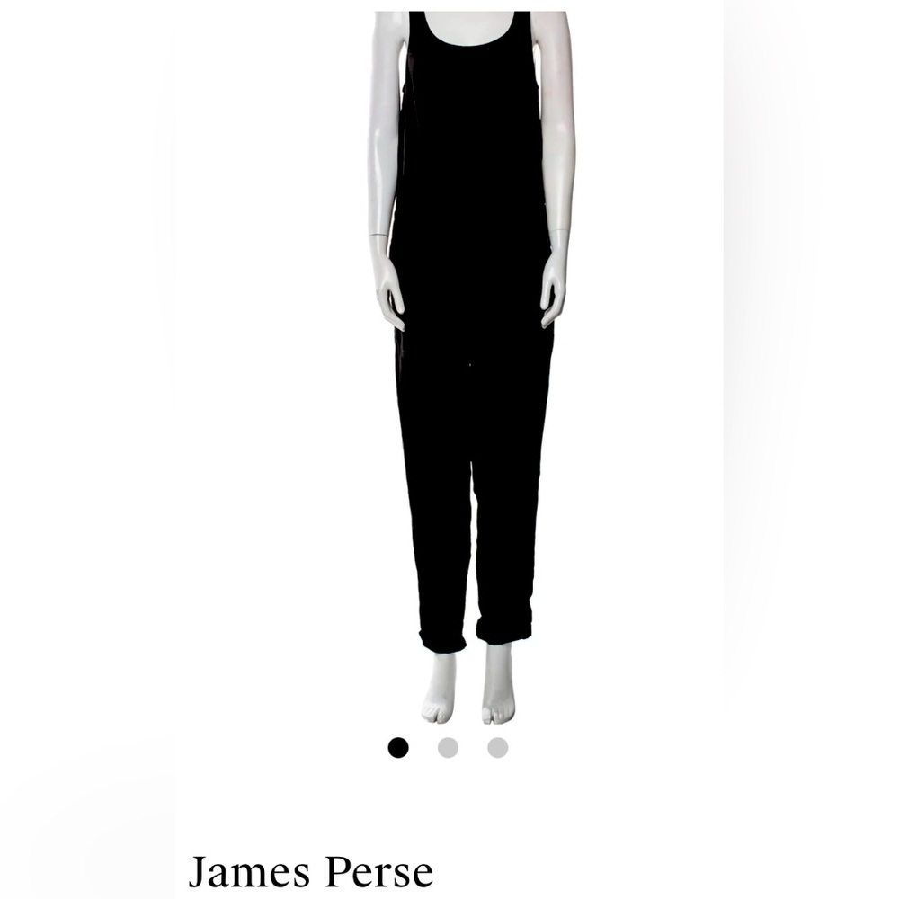 James Perse Black Jumpsuit Wide-Leg Sleeveless